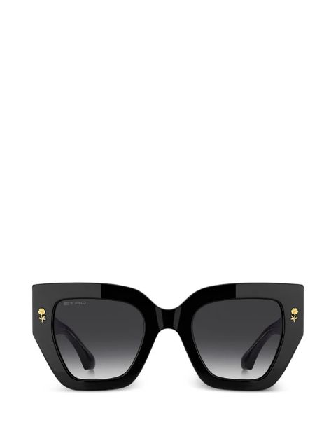 ETRO flower-detail sunglasses - Black - zdjęcie produktu nr 1