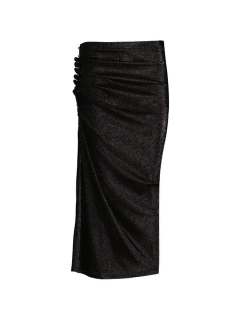 Rabanne draped midi skirt - Black - zdjęcie produktu nr 1