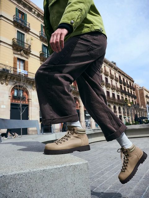 Birkenstock workery nubukowe Jackson 2.0 damskie kolor zielony na płaskim obcasie 1030953