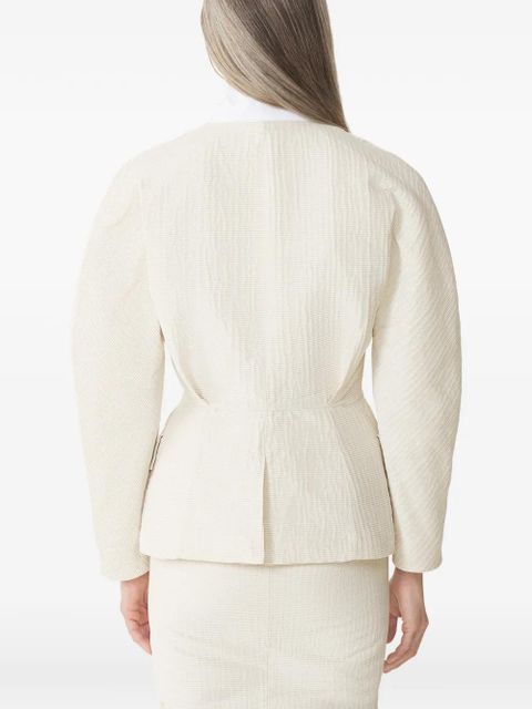 Lanvin flap-pocket tie-detail blazer - Neutrals