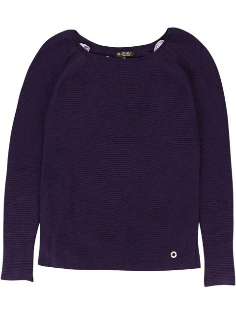 Loro Piana scoop-neck cashmere sweater - Purple - zdjęcie produktu nr 1