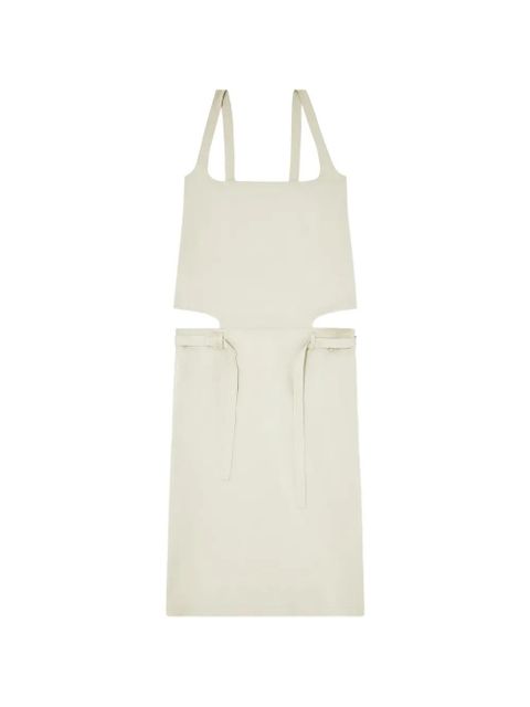 Diesel D-Sana square-neck tie-strap midi dress - Neutrals - zdjęcie produktu nr 1