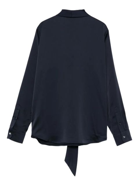 Lauren Ralph Lauren neck-tie long-sleeve blouse - Blue - zdjęcie produktu nr 2