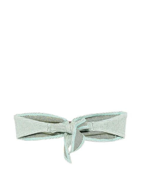 Bond-eye Blake ring tie bandeau bikini top - Green - zdjęcie produktu nr 2