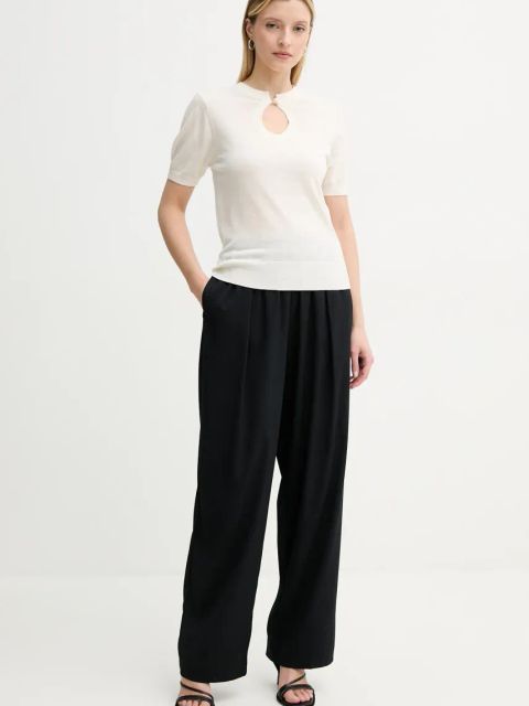 By Malene Birger sweter z domieszką wełny TALA damski kolor beżowy lekki 103209