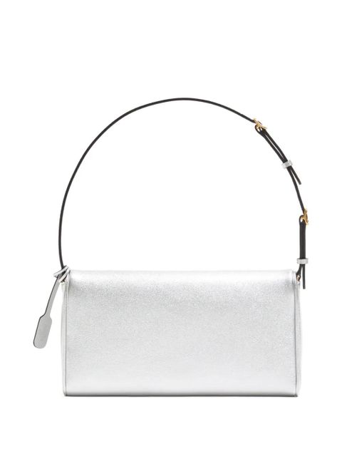 Valentino Garavani small DeVain logo shoulder bag - Silver