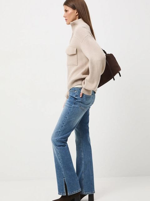 Medicine sweter damski kolor beżowy lekki - zdjęcie produktu nr 2