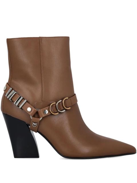 PINKO 85mm leather boots - Brown - zdjęcie produktu nr 1