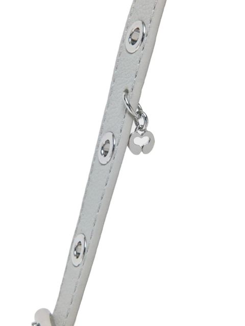 Maje grained leather Miss M bag - Grey