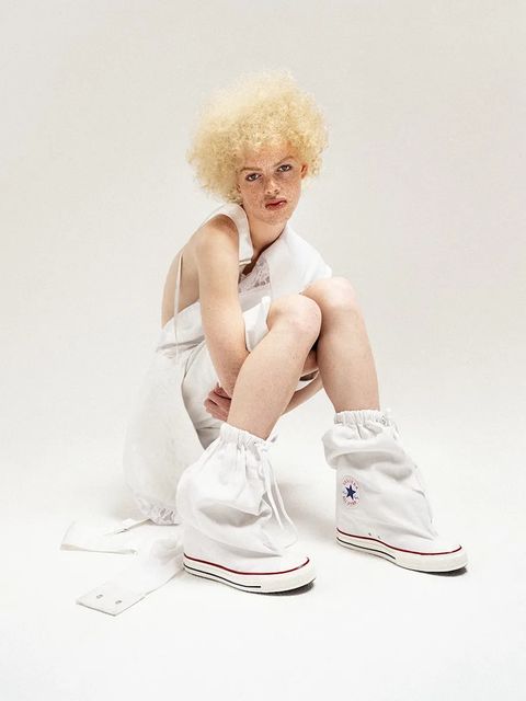 Converse trampki Converse x Vaquera Chuck Taylor All Star Wedge X-HI kolor biały A17686C