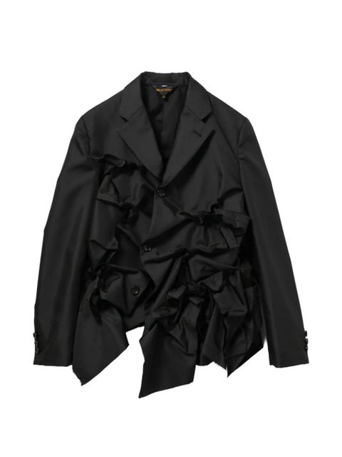 Comme Des Garçons ruffled notched-lapels jacket - Black - zdjęcie produktu nr 1