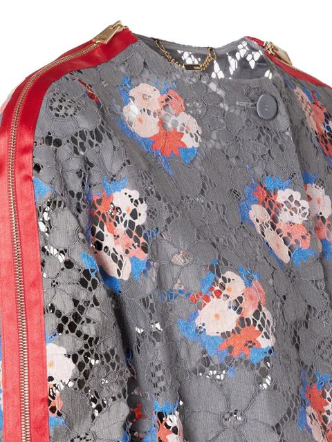 FENDI printed lace jacket - Grey