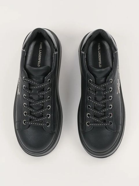 Karl Lagerfeld sneakersy skórzane ANAKAPRI damskie kolor czarny KL63513