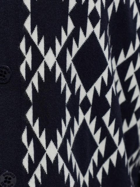 BOGNER Amber diamond-pattern cardigan - Blue