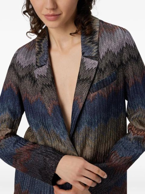 Missoni chevron-pattern blazer - Blue