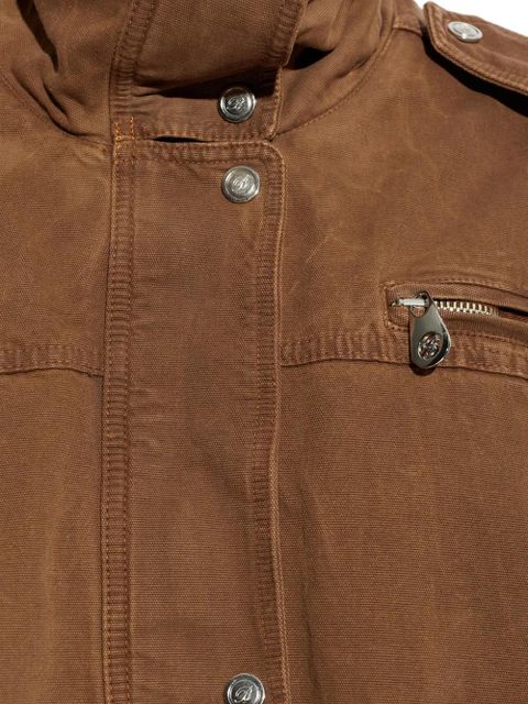 Blumarine zipped belted jacket - Brown