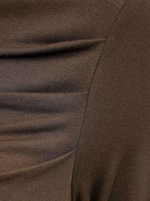 United Colors of Benetton longsleeve kolor brązowy 37UKD10BA