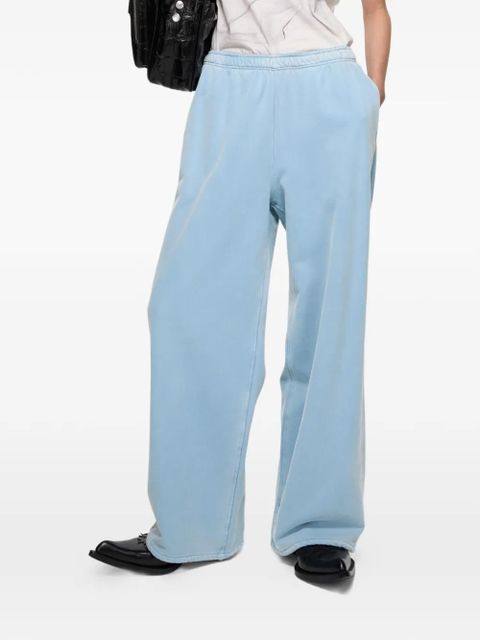 Acne Studios logo cotton trousers - Blue - zdjęcie produktu nr 1