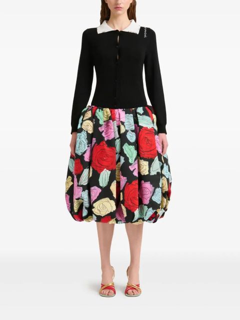 Marni logo-embroidered cotton cardigan - Black