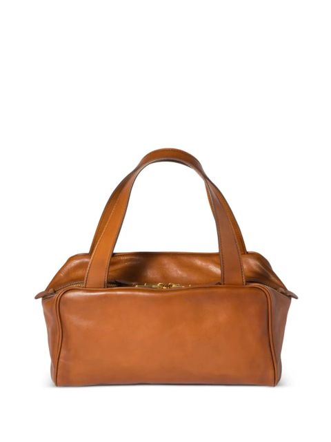 Miu Miu leather zipped shoulder bag - Brown