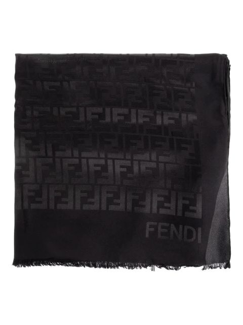 FENDI logo-pattern scarf - Black - zdjęcie produktu nr 1