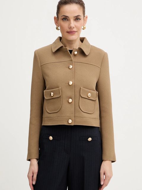 Morgan marynarka kolor brązowy jednorzędowa gładka VCELIN - zdjęcie produktu nr 1