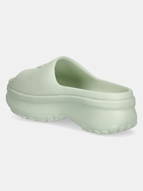 adidas Originals klapki Adifom Stan Slide W damskie kolor zielony na platformie JH7467