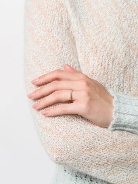 Monica Vinader Signature Thin Diamond ring - Gold