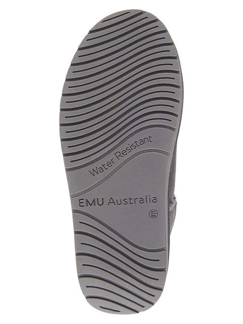 Emu Australia śniegowce zamszowe Stinger Micro Flatform kolor szary W13082.CHAR