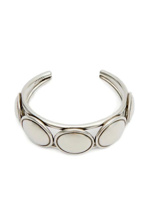 ISABEL MARANT Ned engraved-logo bracelet - Silver - zdjęcie produktu nr 1
