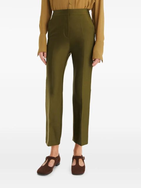 Tory Burch twill trousers - Green