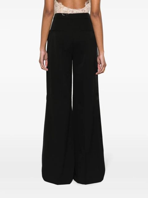 Max Mara high-waist wide-leg pleated trousers - Black
