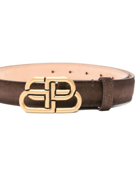 Balenciaga BB-motif belt - Brown