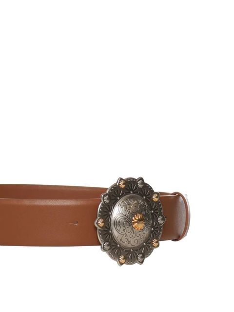 PINKO embellished leather belt - Brown