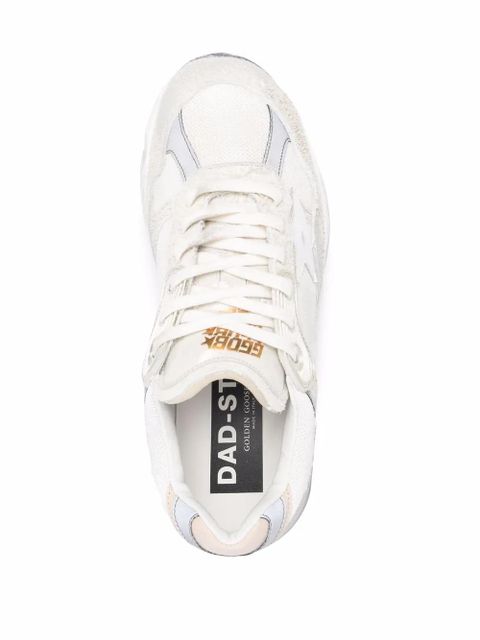 Golden Goose panelled leather sneakers - White
