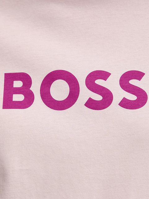 BOSS Orange t-shirt bawełniany BOSS ORANGE damski kolor różowy 50501139