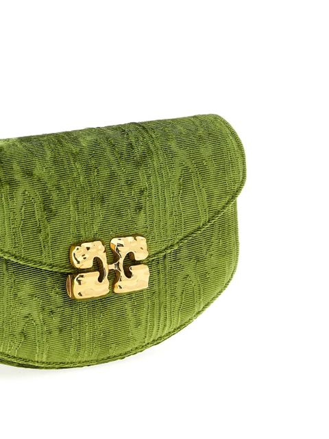 GANNI logo mini bag - Green