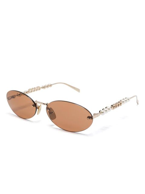 Gucci Eyewear rimless sunglasses - Gold - zdjęcie produktu nr 2