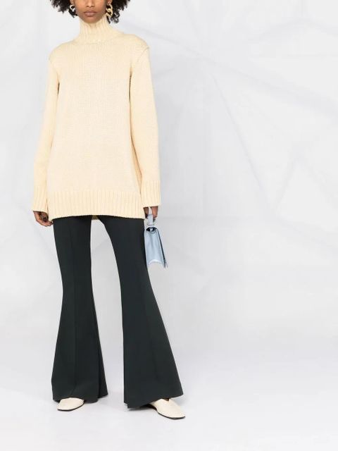 Jil Sander slit-sleeves high-neck jumper - Neutrals - zdjęcie produktu nr 2