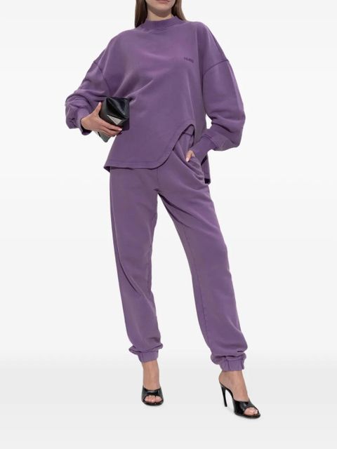 The Attico logo-embroidered track pants - Purple - zdjęcie produktu nr 2