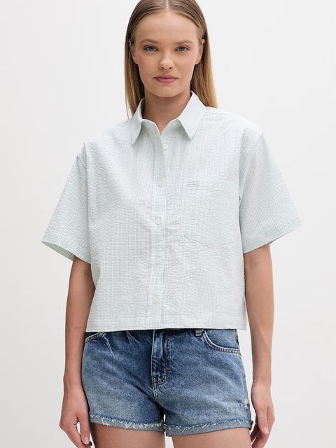 Guess Jeans koszula damska bawełniana z elastanem - zdjęcie produktu nr 2