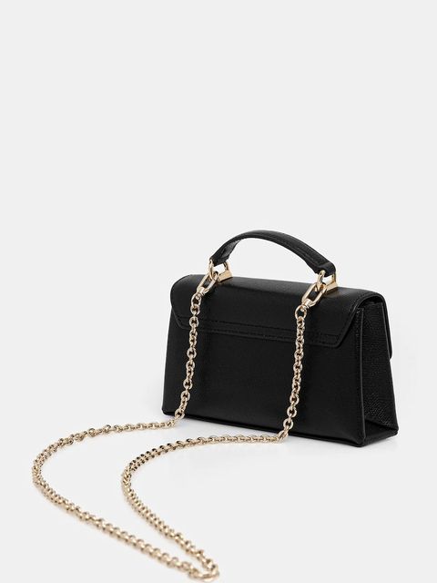 Furla torebka skórzana kolor czarny