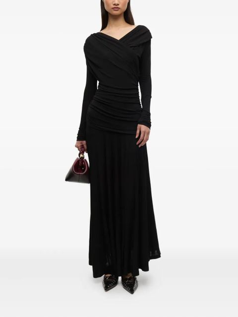 GANNI jersey maxi dress - Black