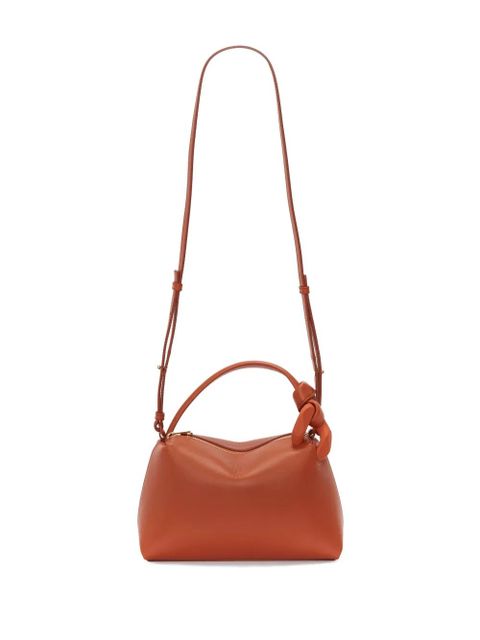 JW Anderson small Corner leather crossbody bag - Brown
