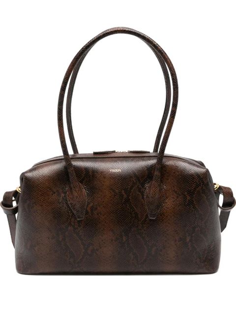 Yuzefi Brioche leather shoulder bag - Brown - zdjęcie produktu nr 1