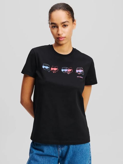 Karl Lagerfeld t-shirt bawełniany IKON - zdjęcie produktu nr 2