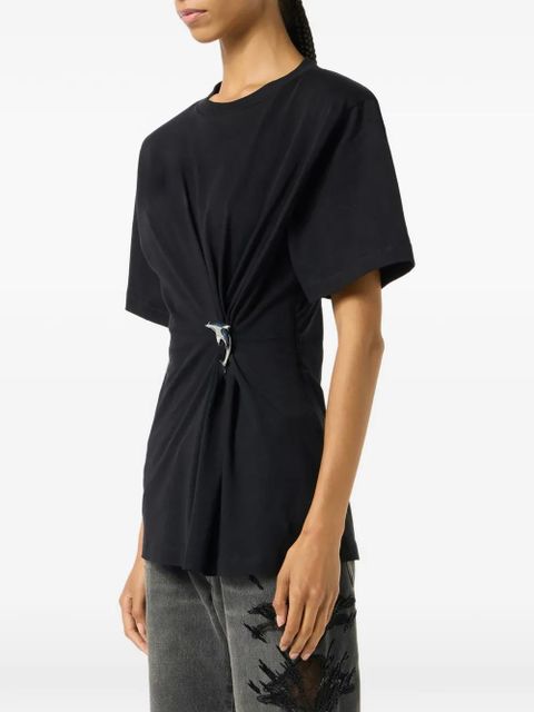 Blumarine dolphin-detail T-shirt - Black