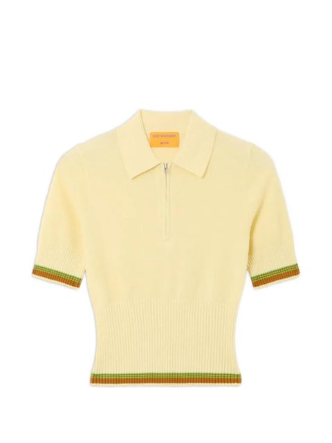 Guest In Residence Marcella striped polo shirt - Yellow - zdjęcie produktu nr 1