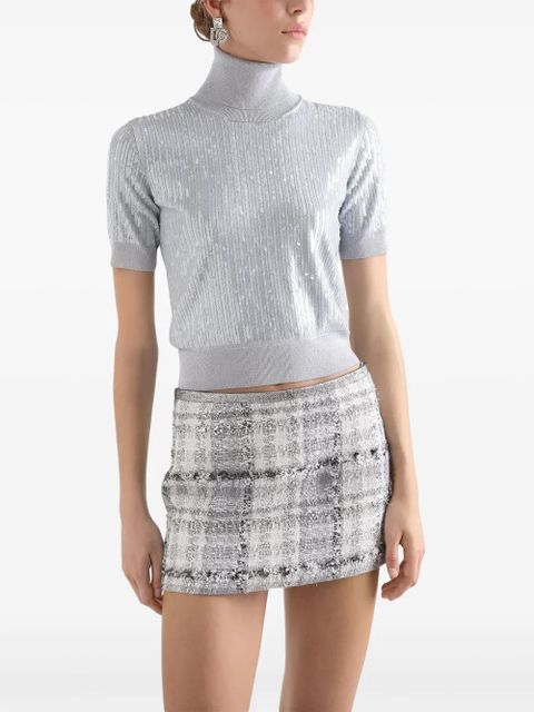 Dolce & Gabbana sequin-embellished top - Grey - zdjęcie produktu nr 2