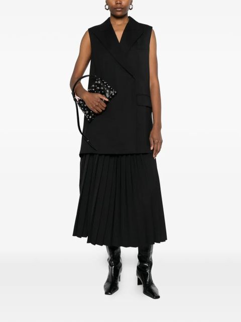 Sportmax silver-tone belt gilet - Black - zdjęcie produktu nr 2